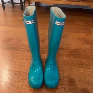 Tiffany Blue hunter rain boots